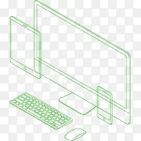 电子化商务电脑设计图