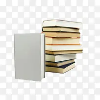 厚实被立着的书挡着的堆起来的书