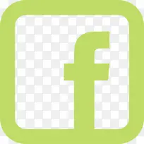 Facebook简单的绿色图标