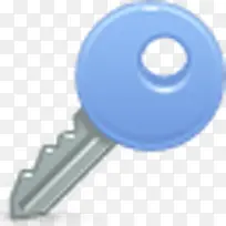 蓝色钥匙图标
