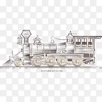 素描蒸汽车