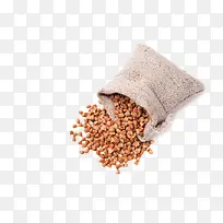 袋子里的苦荞麦杂粮
