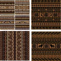 非洲土著民族花纹矢量素材