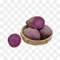 一碟营养美味的紫薯