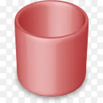 垃圾红色的陶瓷罐