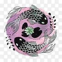 矢量双鱼座