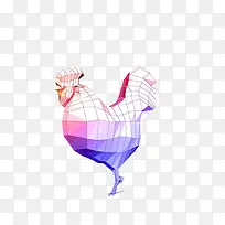 多边形拼接公鸡
