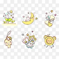 可爱的手绘图标