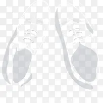 线条球鞋装饰图案