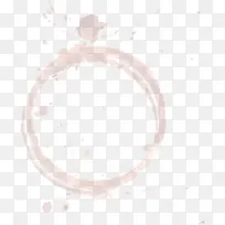 粉色水彩圆圈