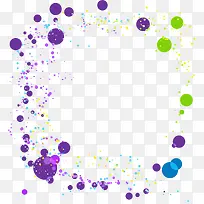 紫色水彩圆圈
