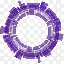 紫色科幻光圈