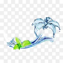 唯美精美动感水花护肤