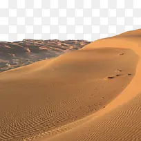 浩瀚的金色沙漠沙丘