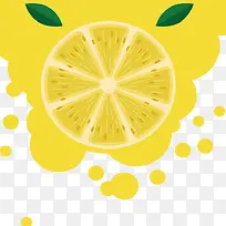 黄色柠檬片