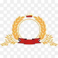 皇冠的公安标志麦穗