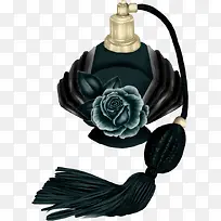 2017黑色玫瑰香水瓶