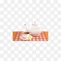 茶热饮料桌布餐厅