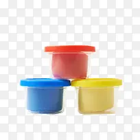 彩色颜料罐子颜料盒子实物