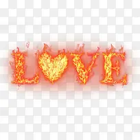 金色火焰爱情字母