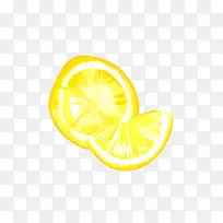 手绘柠檬片