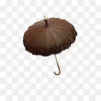 棕色雨伞