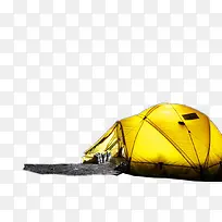 黄色帐篷