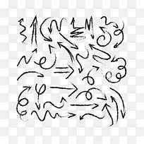 矢量水墨箭头