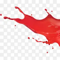 红色油漆液体