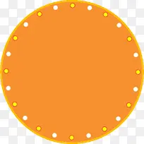 橘黄色圆形图标