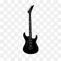 纯黑艺术吉他