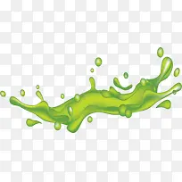 绿色夏天果汁液体