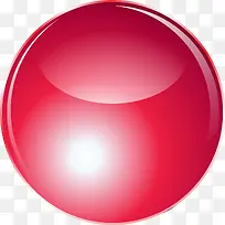 简约红色圆球