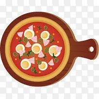 鸡蛋超级至尊披萨
