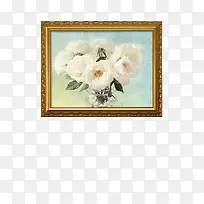纯白的花朵