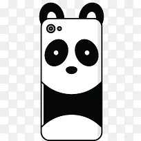 熊猫矢量卡通手机壳