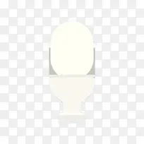 白色手绘扁平化马桶