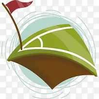 卡通足球场地图标UI设计