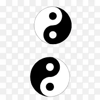 八卦勾玉图案