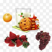 营养水果餐食素材