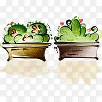 手绘花圃