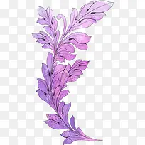 紫色叶子素材家园