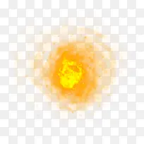 黄色火团光效素材图