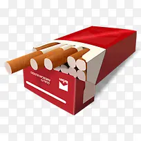 红色烟盒香烟图标