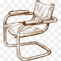椅子装饰设计矢量