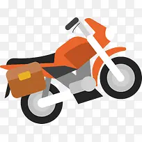 彩色摩托车旅游旅行设计素材
