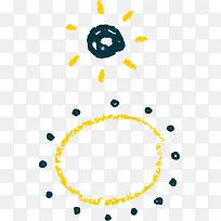 矢量PPT设计创意小太阳图标
