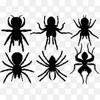 6个向量集蜘蛛图标
