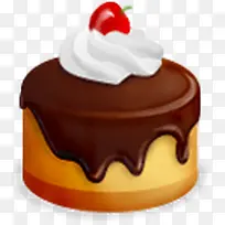 蛋糕巧克力樱桃奶油Cake-icons