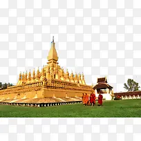 泰国金色寺庙风景